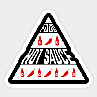 Food Pyramid by Hot Sauce Sticker